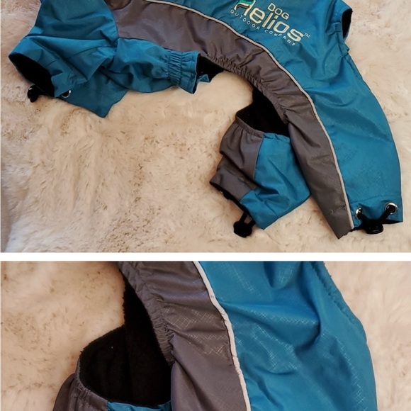 Blue DOGHELIOS 'Blizzard' Full-Bodied Insulated Dog Jacket Size S - Picture 4 of 7